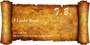 Tisch Bea névjegykártya